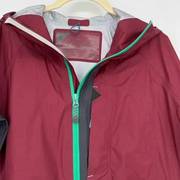 Trew Mens Size XS BeWild Rain Jacket Waterproof‎ Zip Up Hooded Vented Packable